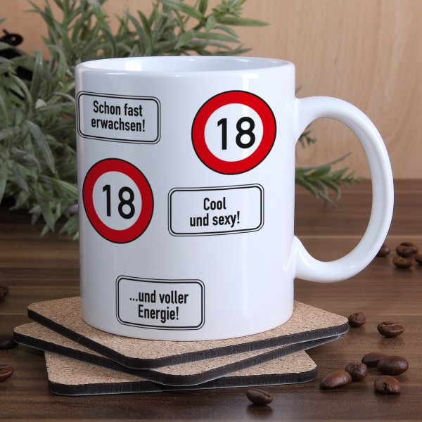 Gute Geschenke Zum 18
 Tasse