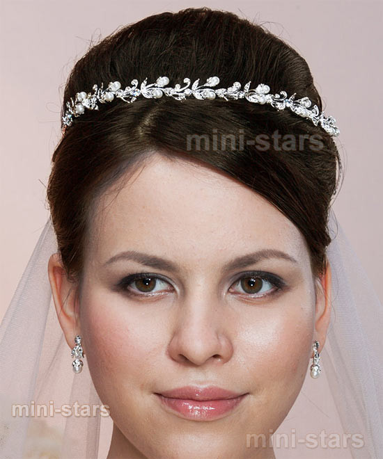 Haarreif Hochzeit
 Braut Tiara Hochzeit Haarreif Hohe Qualität Faux Perle