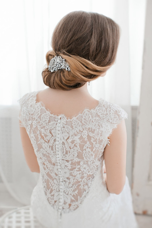 Haarspange Hochzeit
 Brautfrisuren für lange Haare 60 romantische Ideen