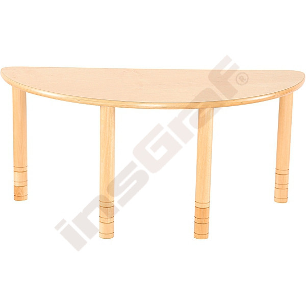 Halbrunder Tisch
 Halbrunder Tisch Flexi höhenverstellbar 40 58 cm insGraf