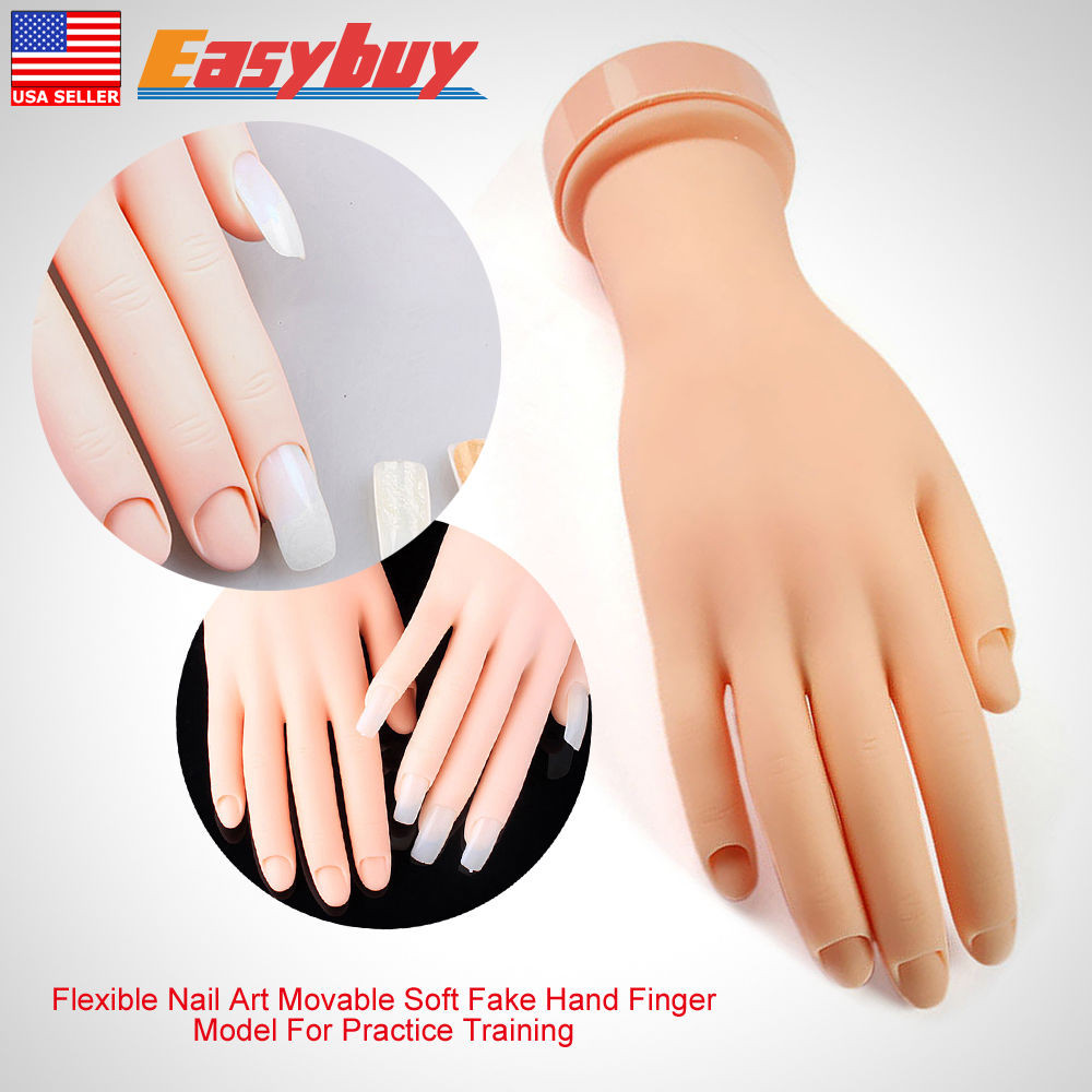 Hand Maniküre
 Flexible Practice Hand Model For Nail Art Training And