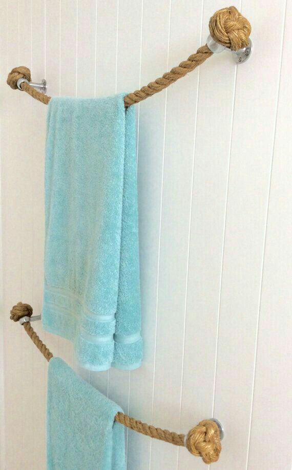 Handtuchhalter Diy
 DIY Handtuchhalter aus Tau
