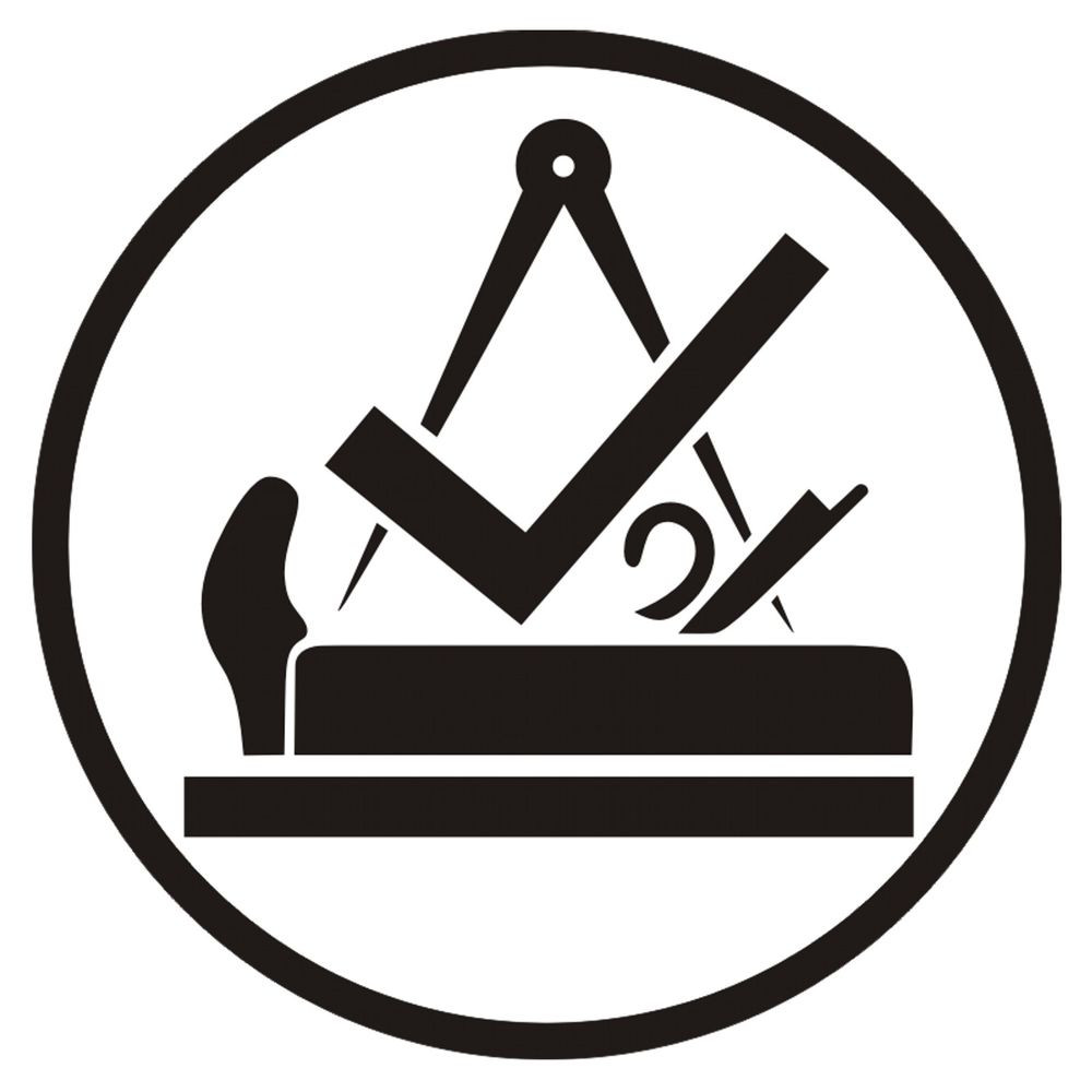 Handwerk Symbol
 Aufkleber Schreiner Handwerk Schreinerei Logo