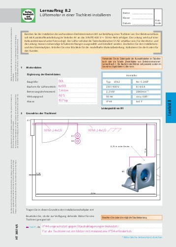 Handwerk Und Technik Verlag
 Arbeitsblätter Kraftfahrzeugtechnik Lernfeld 5 … 8