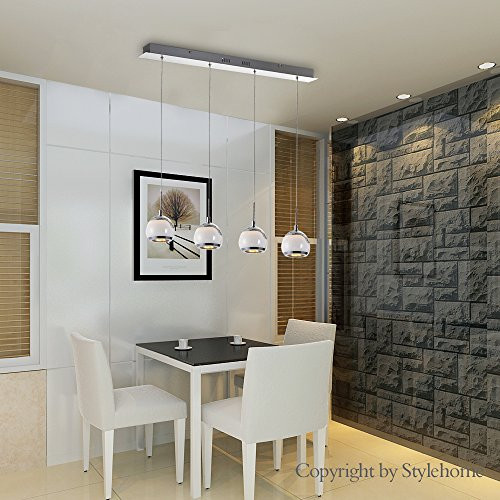 Hängeleuchte Wohnzimmer
 Stylehome 24W LED Hängelampe Höhenverstellbar Kronleuchte
