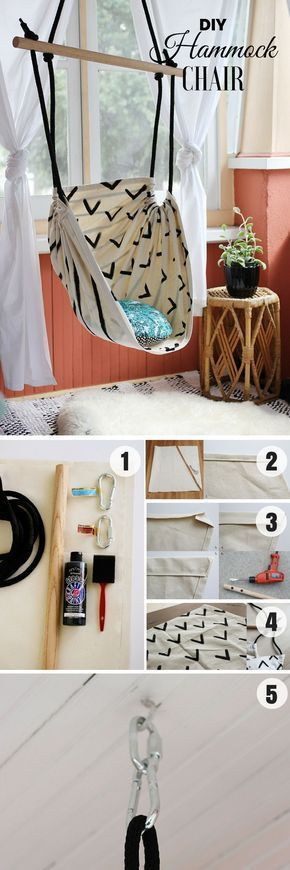 Hängematte Diy
 Check out how to make an easy DIY Hammock Chair for