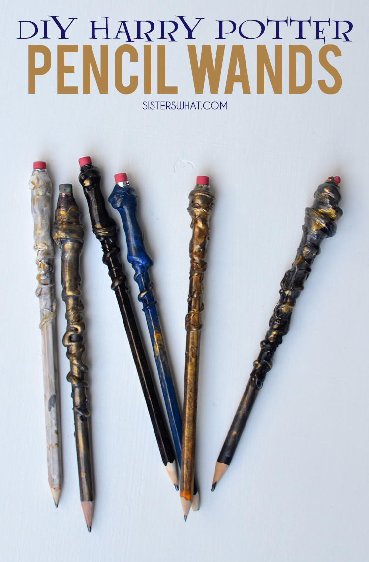 Harry Potter Diy
 DIY Harry Potter Pencil Wands using Hot Glue and Paint