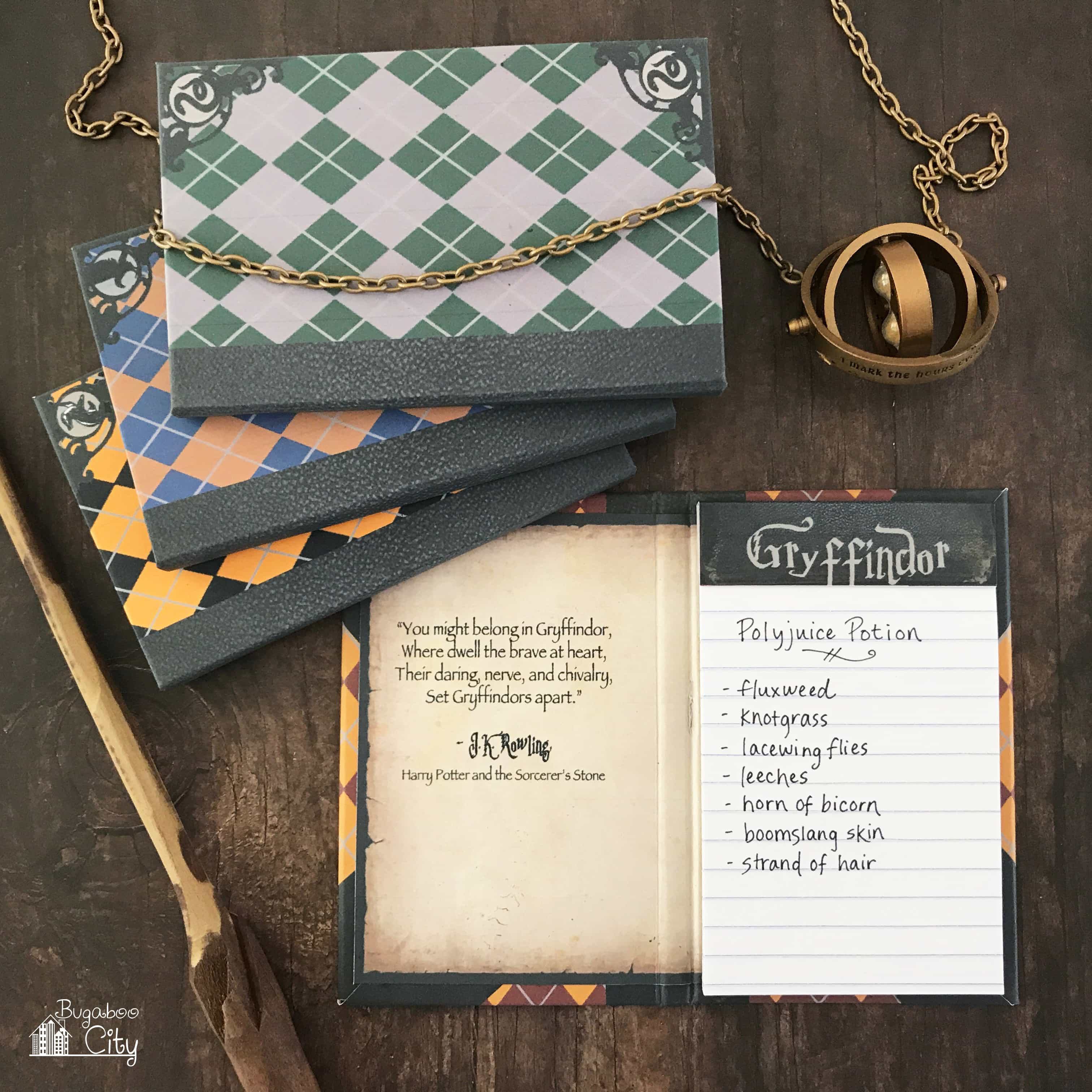 Harry Potter Diy
 DIY Harry Potter Notepads BugabooCity