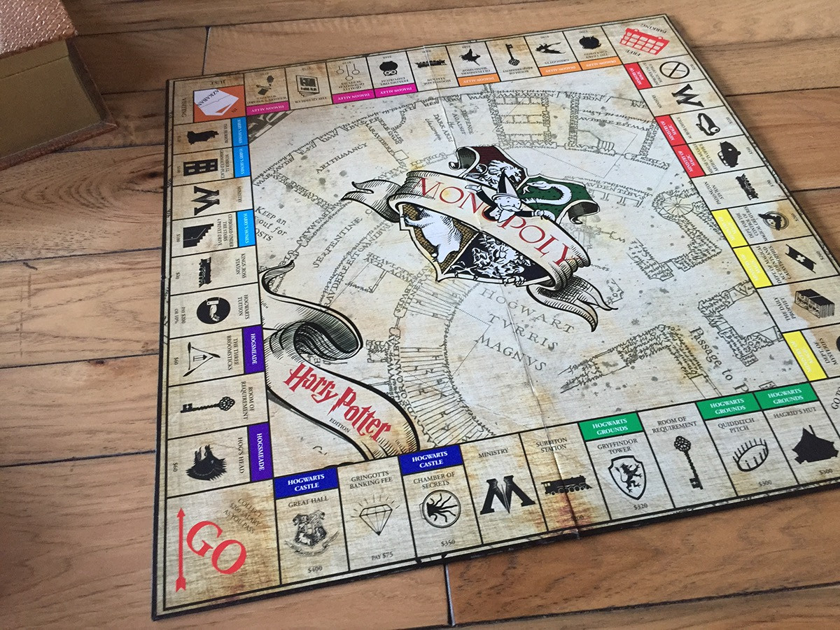 Harry Potter Diy Deutsch
 Custom Harry Potter Monopoly Board on Behance