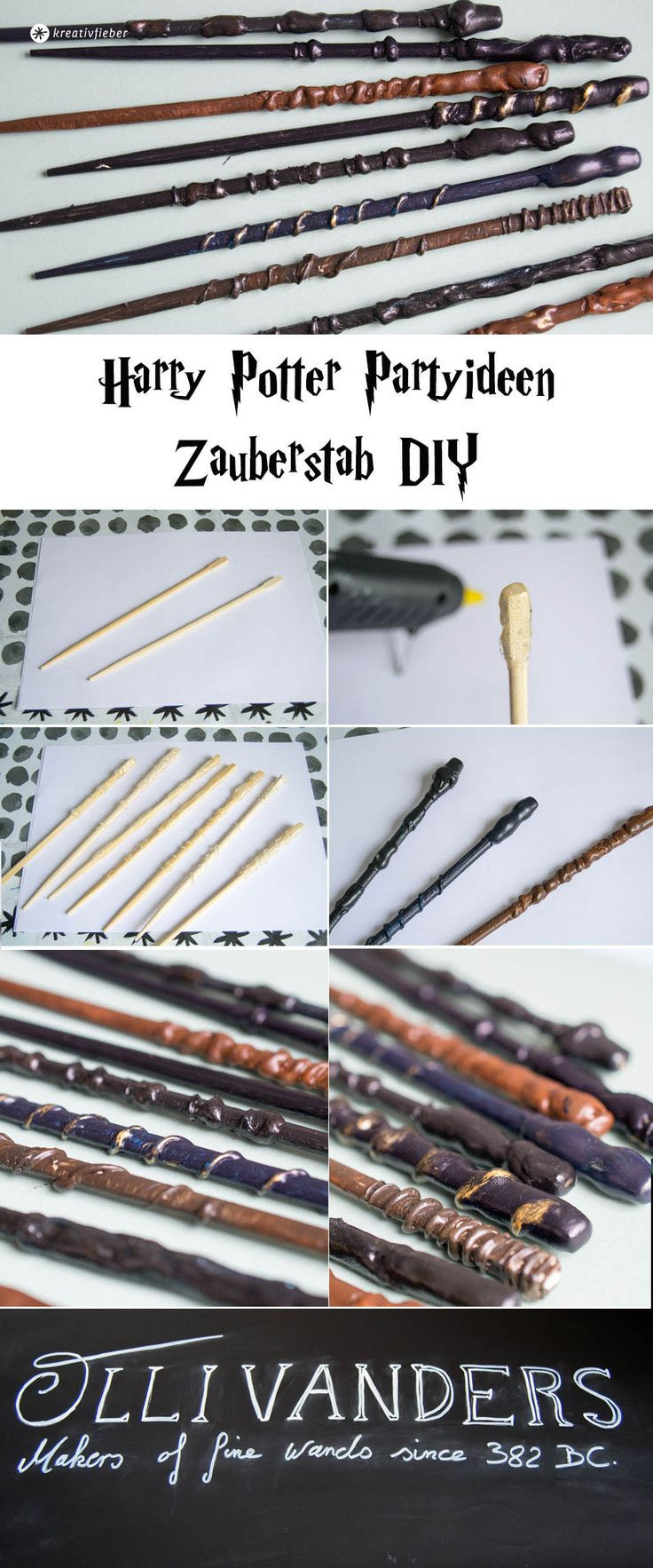 Harry Potter Diy Deutsch
 Die 25 besten Zauberstab Ideen auf Pinterest