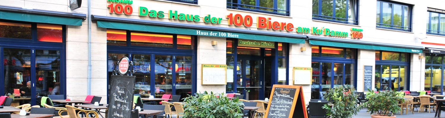 Haus Der 100 Biere
 Haus der 100 Biere am Ku´Damm deutsche Küche