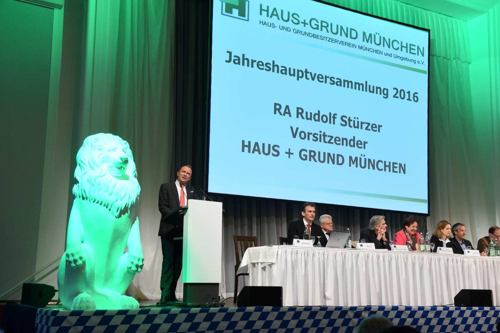 Haus Und Grund München
 Jahreshauptversammlung 2016 Haus und Grund München