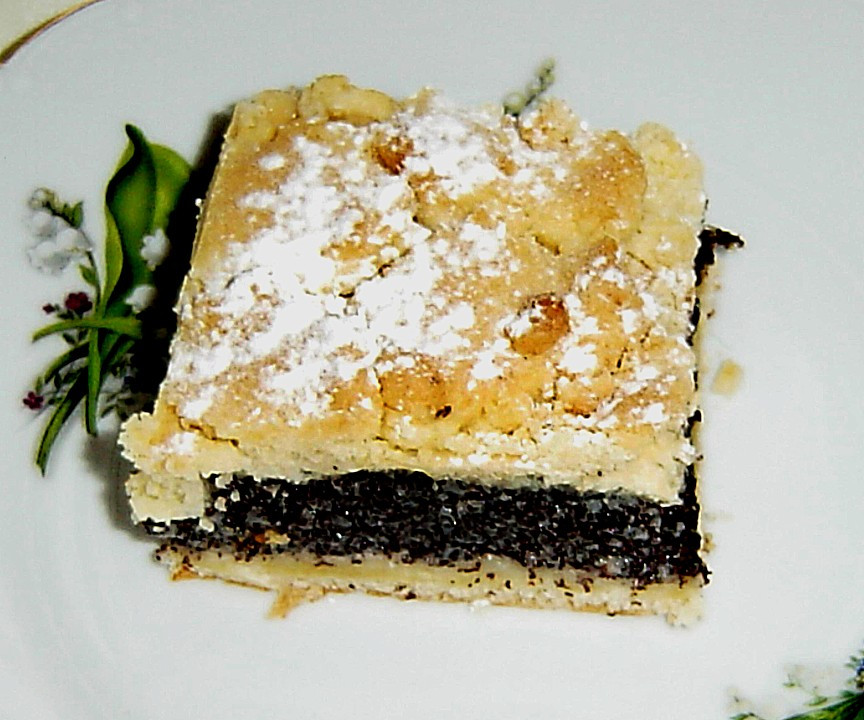 Hefeteig Kuchen
 Schlesischer Mohn Streusel Hefeteig Kuchen Rezept