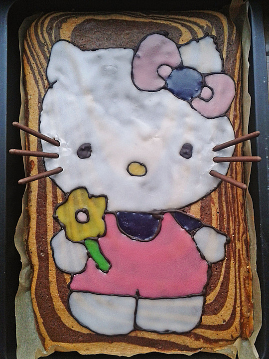 Hello Kitty Kuchen
 Zebra "Hello Kitty" Kuchen von schnurzel82