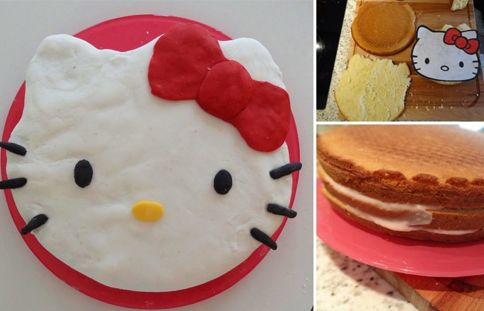 Hello Kitty Kuchen
 Hello Kitty Kuchen Deko Hello Kitty Kuchen ganz leicht