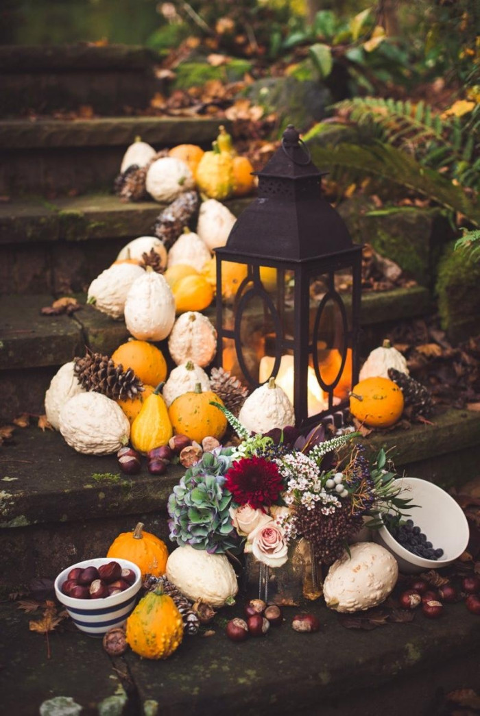 Herbstdeko Hochzeit
 Herbst Hochzeit im Wald Dekoideen für Feier im Freien