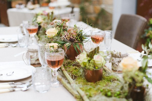 Herbstdeko Hochzeit
 Dekokonzept mit Kupfer Kürbis & Kuchen Der festliche