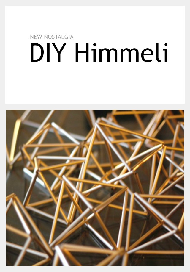 Himmeli Diy
 DIY Himmeli