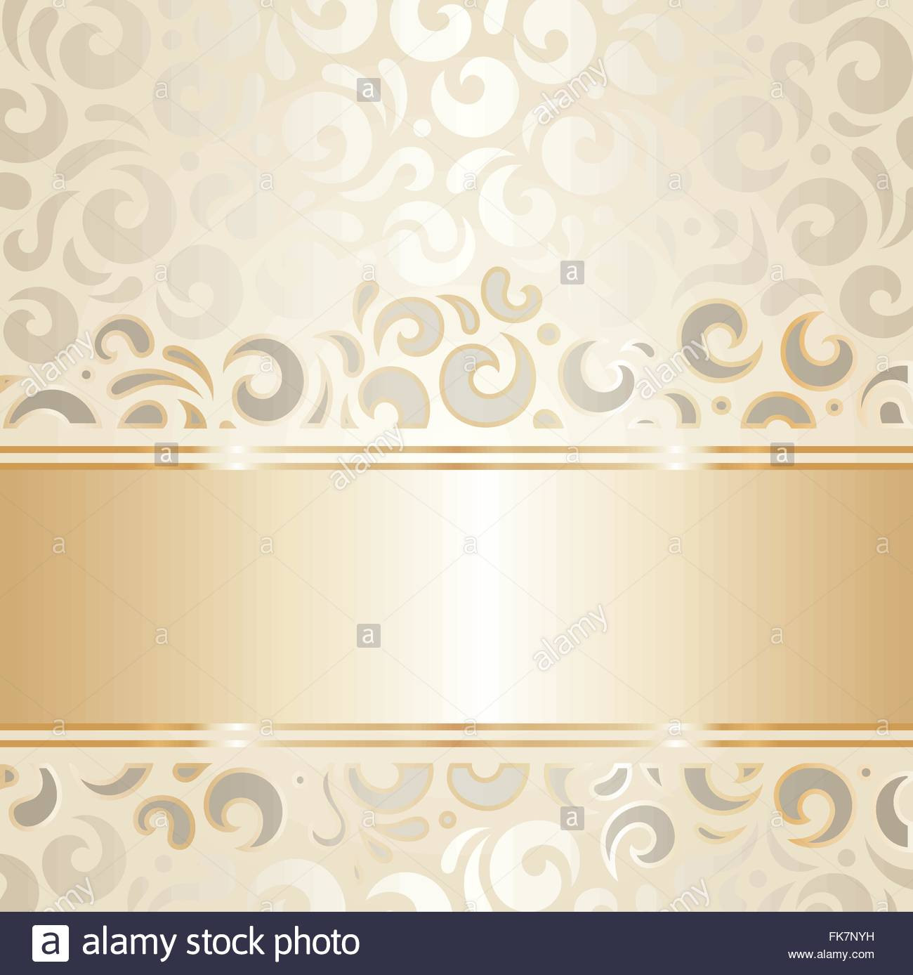 Hintergrund Hochzeit
 Retro Hochzeit Hintergrund Wallpaper Design Ecru & gold