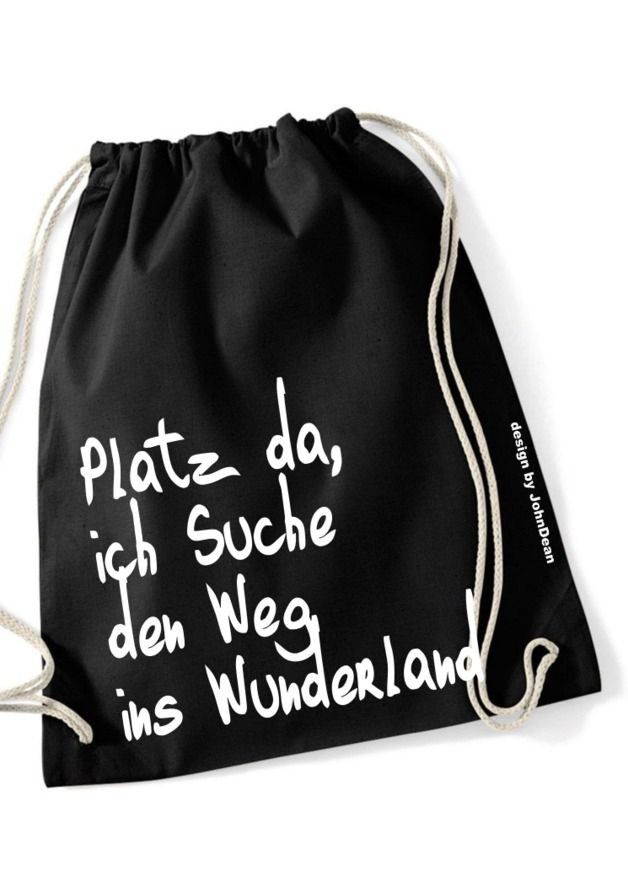 Hipster Geschenke
 Turnbeutel "Wunderland" Jutebeutel tote bag