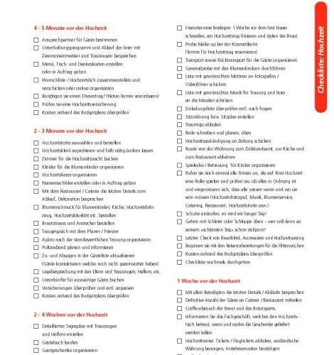 Hochzeit Checkliste
 Checkliste Hochzeit Download