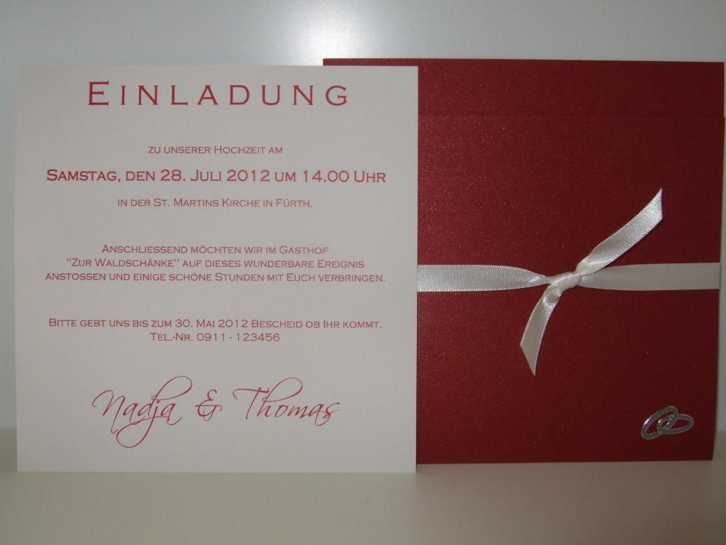 Hochzeit Einladung
 Einladungskarten Hochzeit Text Einladungskarten Hochzeit