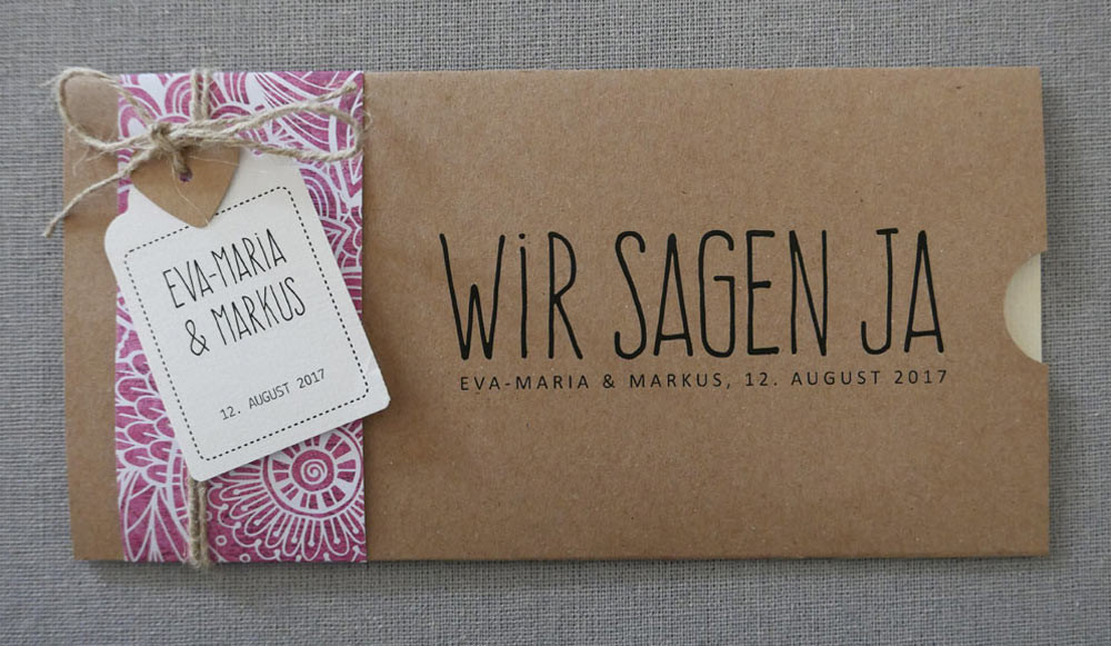 Hochzeit Karten
 Aylando Hochzeitskarten Hochzeitseinladungen Naturpapier