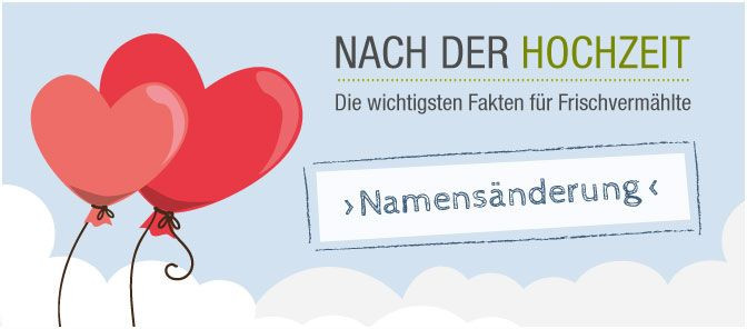 Hochzeit Namensänderung
 Nach der Hochzeit Namensänderung