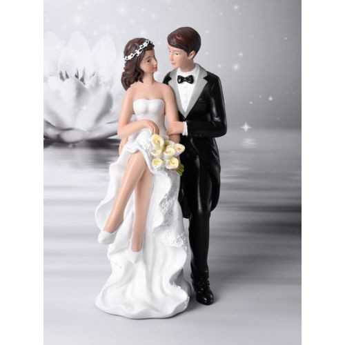 Hochzeit Tortenfigur
 Tortenfigur Elegantes Hochtzeitspaar "sitzende Braut