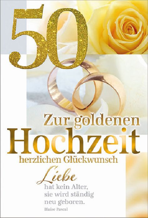 Hochzeitsbräuche Goldene Hochzeit
 Karte Goldene Hochzeit Glückwunschkarten