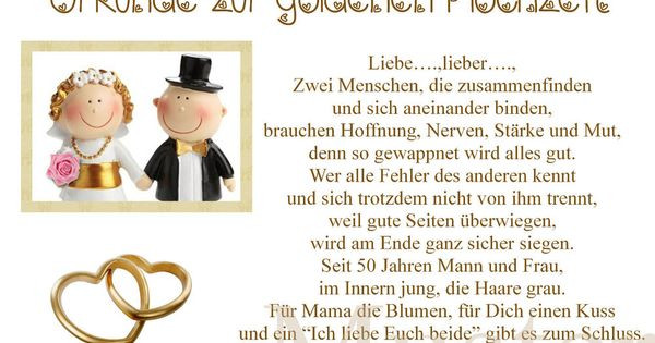 Hochzeitsbräuche Goldene Hochzeit
 Urkunde zur goldene Hochzeit 50 Hochzeitstag Gold