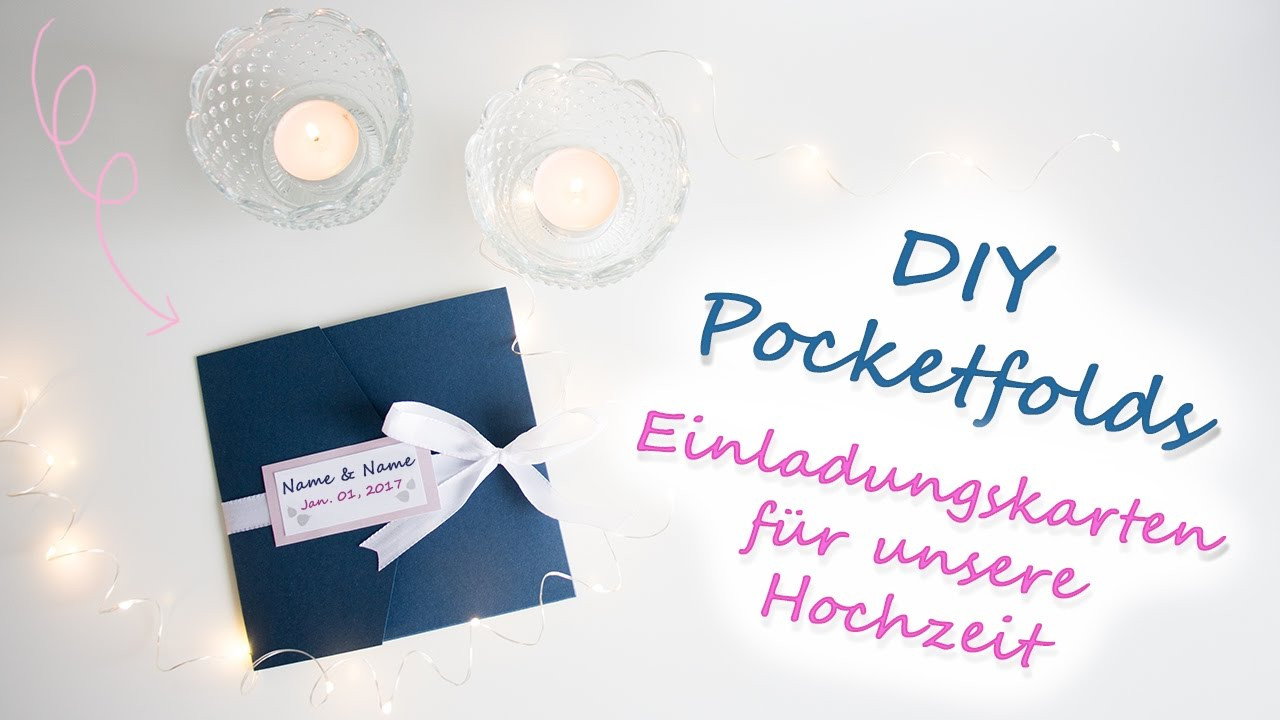Hochzeitseinladung Diy
 DIY Pocketfold Hochzeitseinladung Tutorial