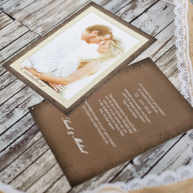 Hochzeitskarten Gestalten
 Hochzeitskarten online gestalten & drucken lassen