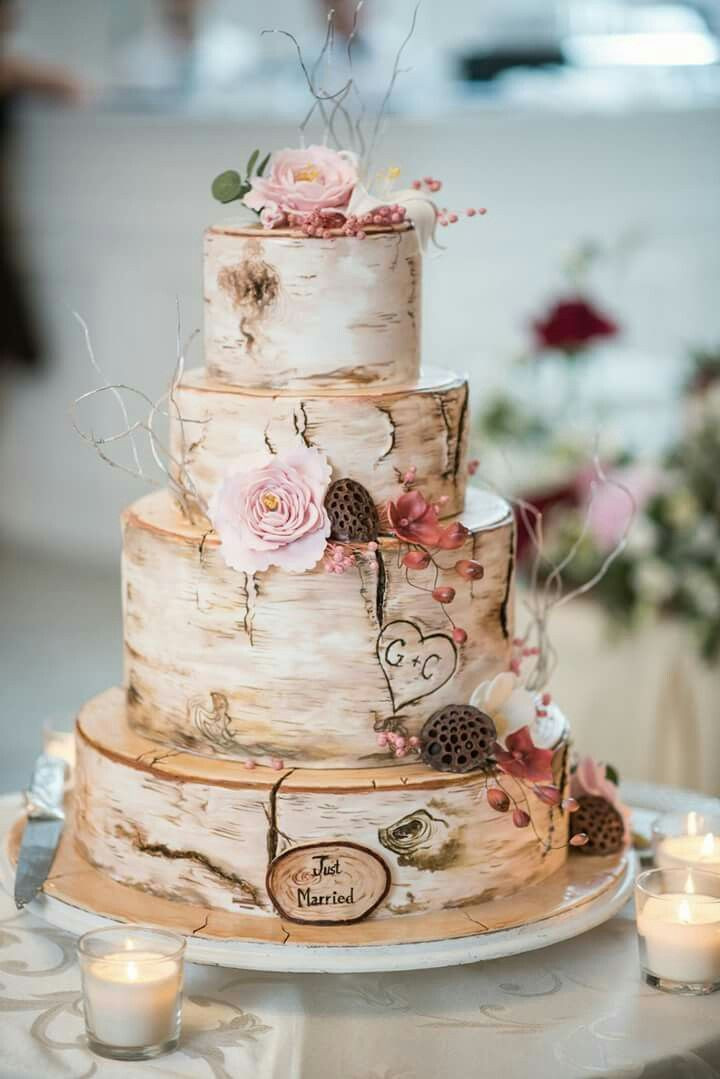 Hochzeitstorte Holz
 47 besten Hochzeitstorten Bilder auf Pinterest