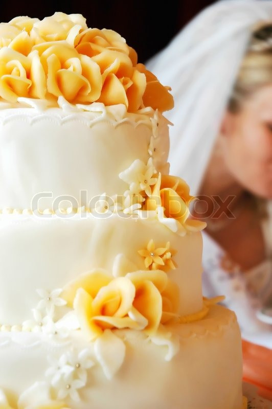 Hochzeitstorte Marzipan
 Hochzeitstorte mit Orangen Marzipan Rosen flache dof