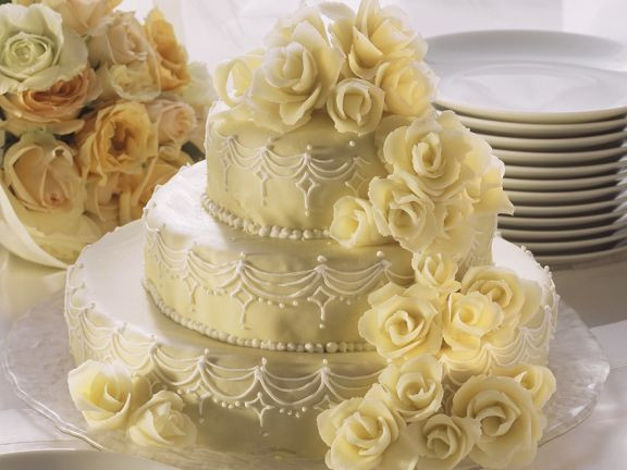 Hochzeitstorte Marzipan
 Marzipan Hochzeitstorte Rezept