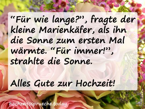 Hochzeitswünsche Sprüche
 Hochzeitstag