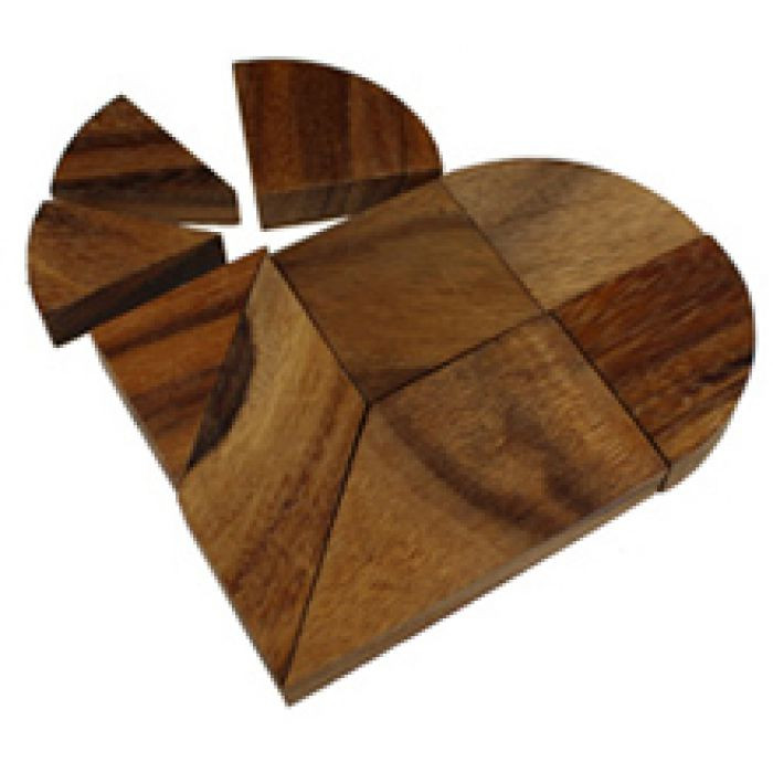 Holz Herz Hochzeit
 Holz Puzzle Herz zur Hochzeit Tangram mit persönlicher