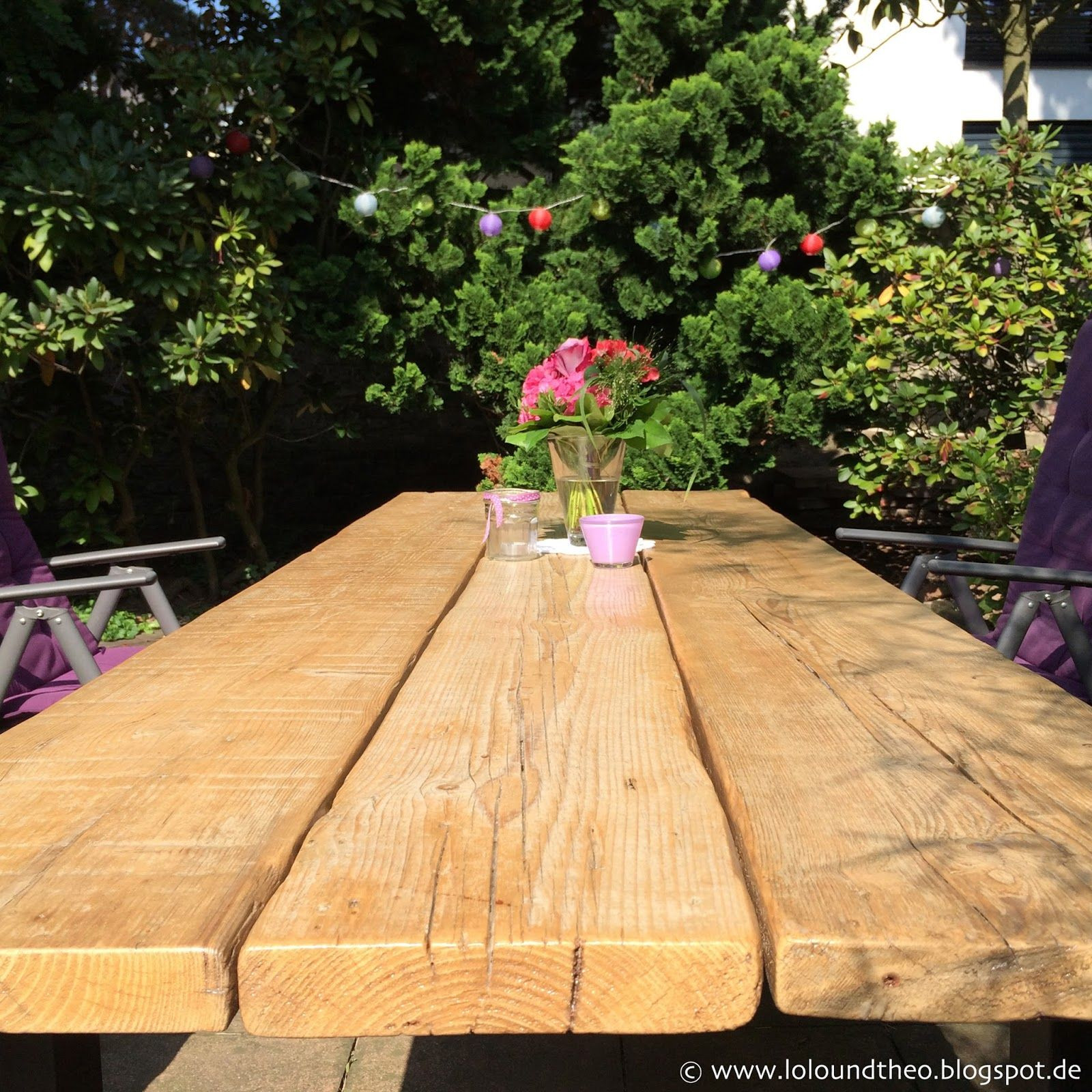 Holztisch Diy
 DIY Gartentisch aus alten Brettern Tisch aus