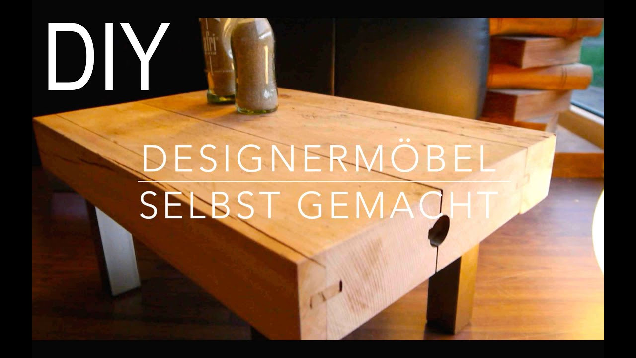 Holztisch Diy
 DIY Designer Tisch Hocker selber bauen Anleitung