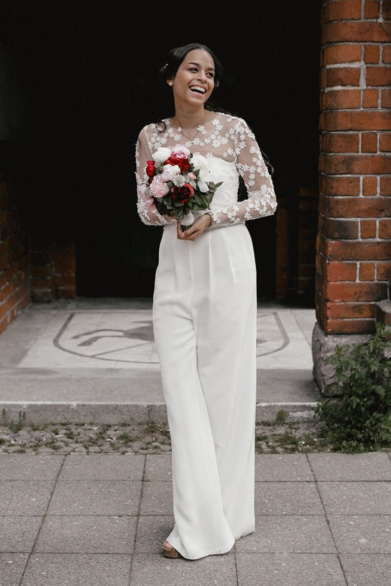 Hosenanzug Hochzeit Braut
 Standesamtliche Hochzeit in Berlin