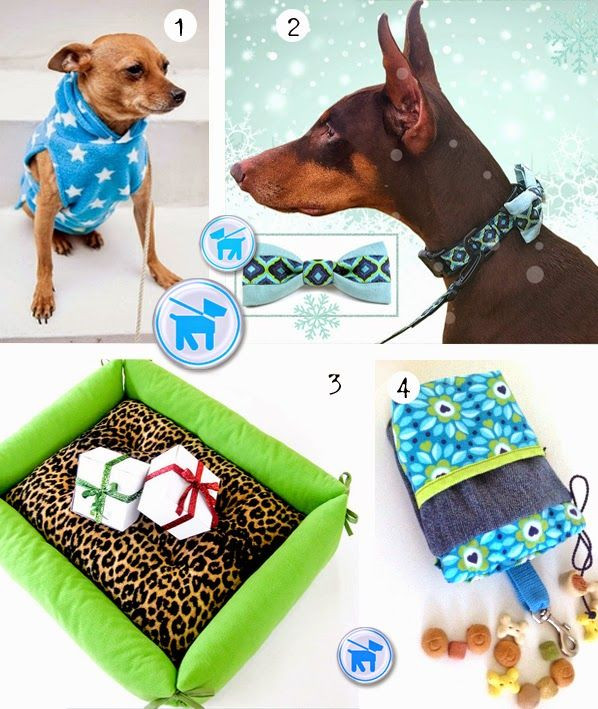 Hunde Geschenke
 Geschenke für Hunde nähen Bett Halsband und Hoo