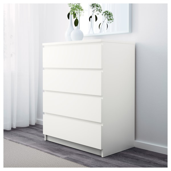 Ikea Kommode Malm
 MALM Kommode vier Schubladen stilvoller Stauraum IKEA