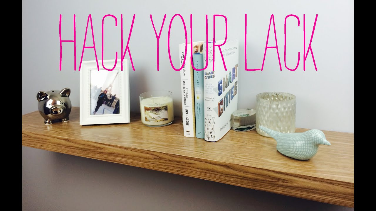 Ikea Lack Diy
 Ikea Hack Lack Shelf DIY with Contact Paper