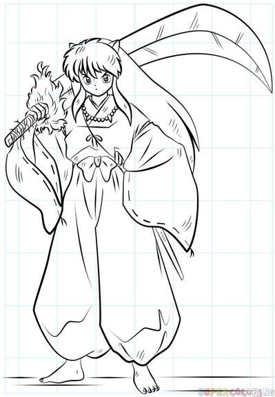 Inuyasha Ausmalbilder
 How to draw Inuyasha