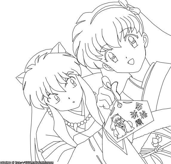 Inuyasha Ausmalbilder
 40 best images about inuyasha coloring pages on Pinterest