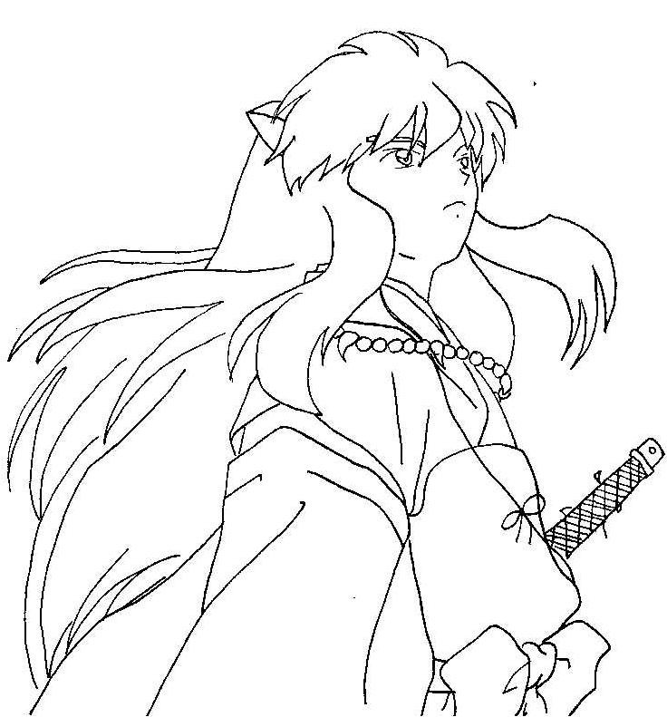 Inuyasha Ausmalbilder
 Free Coloring Pages Human Inuyasha