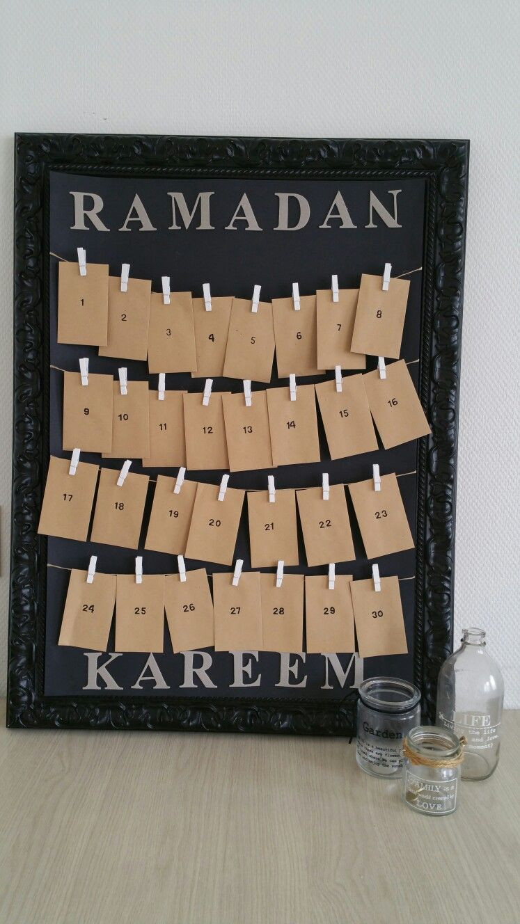 Islamische Geschenke
 Ramadan kalender Basteln Pinterest