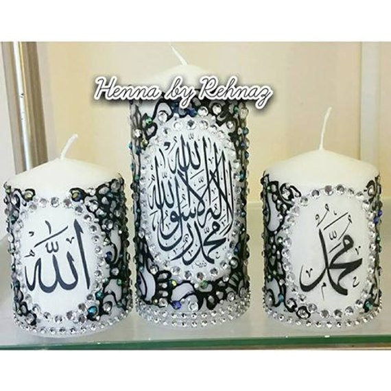 Islamische Geschenke
 Islamische Kerzen Mendhi Kerzen Henna Kerzen Shaadi