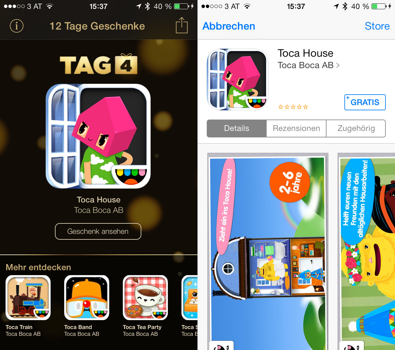 Itunes Geschenke App
 12 Tage Geschenke Tag 04 Toca House Hack4Life Immer